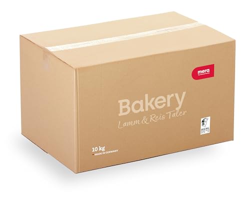 MERA Bakery Lamm & Reis Taler 10kg | Hundeleckerli mit Lamm & Reis | Knusprige Hundesnacks für Training & Belohnung | Ofengebackene Hundekekse ohne künstliche Farb- & Konservierungsstoffe