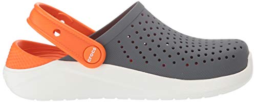 Crocs Literide Kids Cinza/laranja