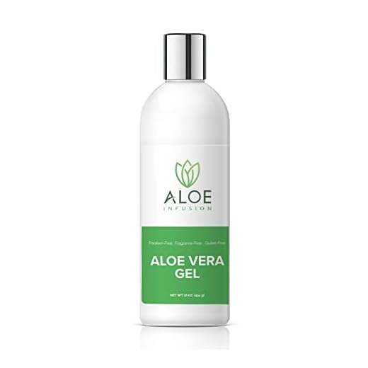 Aloe Infusion Gel De Vera Orgânico - Hidratação Profunda, Nutrição Da Pele, Cuidado Pós-Sol Para Rosto, Corpo E Cabelo, Alívio Queimaduras Solares, Vermelhidão Coceira, Testado Nos Eua, 16 Oz