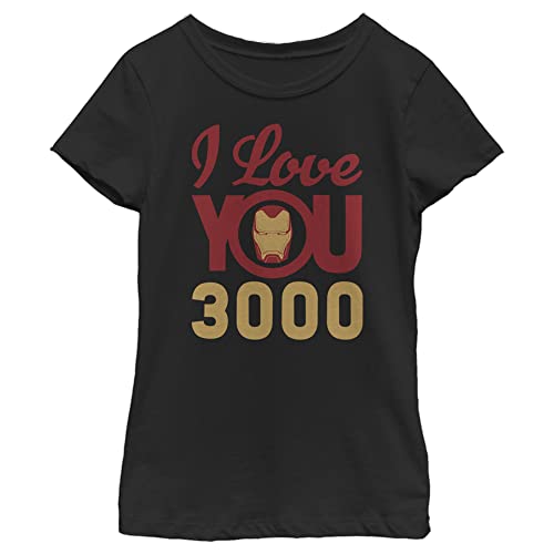 T-shirt Marvel fille noir manches courtes vêtement coton imprimé taille L