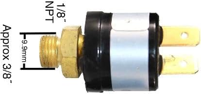 12V 120-150 PSI Air Compressor Pressure Switch, Heavy Duty Pressure Control Switch Valve for Air Horns, On Board Air Systems Black