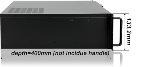 RackChoice 3u Rackmount Server Chassis MATX/Mini-ITX 3x5.25 Support ATX PSU with Either top/Bottom or Side Cooling and SFX PSU (Need to use The ATX to SFX braccket in Screw Box)