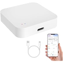 Ewelink Smart ZigBee Hub ZigBee 3.0 & Bluetooth Multi-mode Gateway, Wireless Smart Home Gateway, Smart Home Bridge Voice Control via Alexa/Google Home Only Support Ewelink Smart Devices