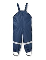 Playshoes Matschhose Regenlatzhose Ungefüttert Unisex Kinder Wind- und wasserdichte Regenhose Regenbekleidung, marine, 116