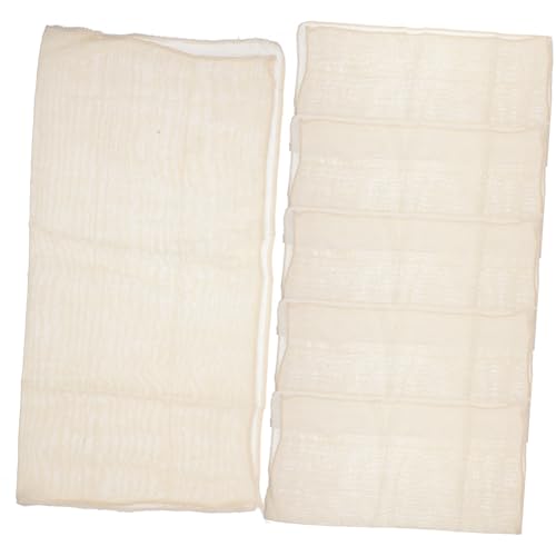 COLLBATH 6pcs Reusable Tofu Straining Cloth Convenient Multi-use Filter Cloth for Cheese Making Cooking and Canning Kitchen Essential