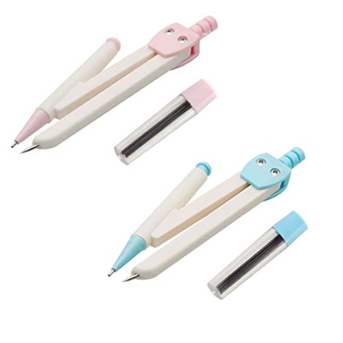 Toyvian 2Pcs Estudante de Matemática Geometria Bússola Desenho E Desenho de Bússola de Precisão para