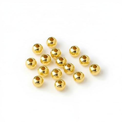 Image of 5800 Pcs Golden Pearl Beads for Jewellery Making Kit | Bead Bracelet Making for Women Girls Kids | Crystal Beads for Craft | Pearls for Craft | 4mm | 200g