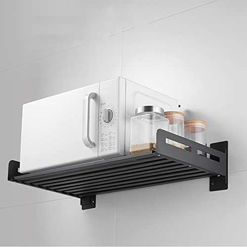 Support mural pour four à micro-ondes en acier inoxydable durable