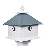Paradise Birdhouses - Carriage Bird House (Light Blue)
