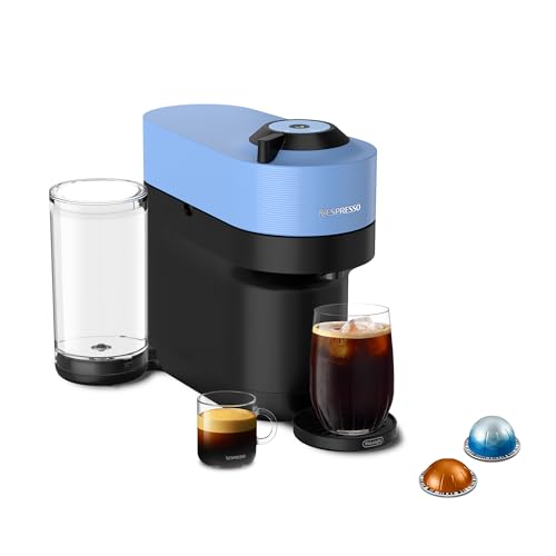 Image of Nespresso Vertuo Pop+ Coffee and Espresso Machine by De'Longhi, Pacific Blue (Renewed)