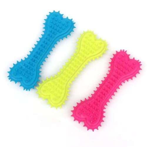 LuLiyLdJ 3 Pezzi Giocattoli da Masticare per Cani, Giochi per Cani, Giochi per Cani Indistruttibile, Giocattoli per Cani, Forma dell'osso