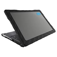 Gumdrop DropTech Laptop Case Fits Dell Chromebook 3110 | 3100 (Clamshell) Designed for K-12 Students Teachers and Classrooms–Drop Tested Rugged Shockproof Bumpers for Reliable Device Protection–Black