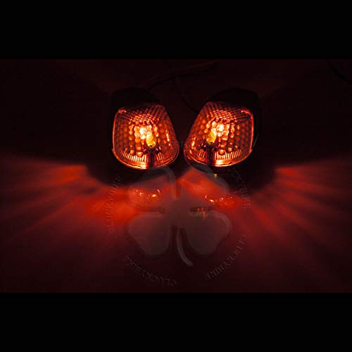 Surface Mount Light Croc Turn Signal Universal Motorcycle Smoke Black Blinker #TOP2