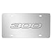 Chrysler 300 Logo On Polished Chrome License Plate