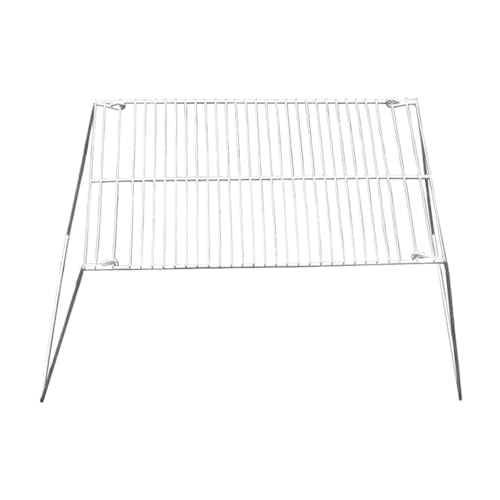 Compatible For Stainless Steel BBQ Rack Mini Foldable Barbecue Grill Simple Outdoor Hanging Camping(32x25x18CM)