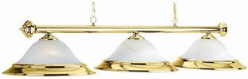 3 Light Billiard Light Finish: Old Brown