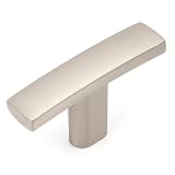 KOOFIZO T Cabinet Knob - Brushed Nickel Pull Handle, 10-Pack for Kitchen Cupboard Door, Bedroom Dres