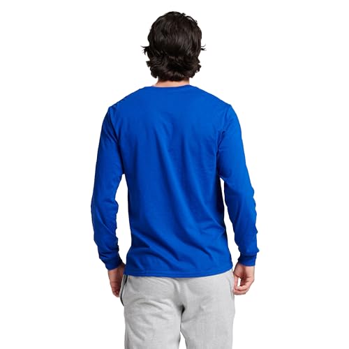 Image of Russell Athletic Men's Basic Cotton Long-Sleeve T-Shirt