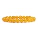 Yellow Agate Gemstone 8mm Round Beads Stretch Bracelet 7" Unisex