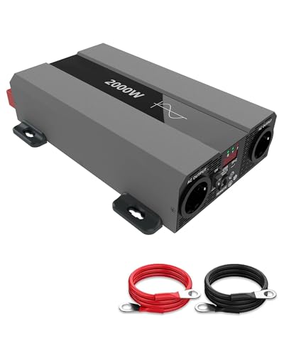 Inversor de corriente para coche: viaja con energía de onda sinusoidal pura y pantalla LCD