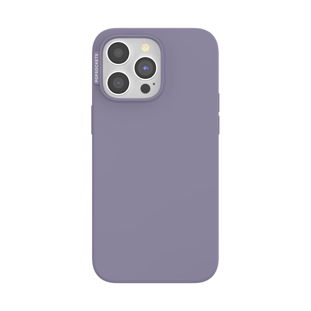 PopSockets iPhone 15 Pro Max Phone Case with MagSafe, Wireless Charging Compatible, Purple - Dusk