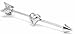 316l Surgical Heart Arrow 16g 1 3/8" Industrial Bar Ear Barbell Piercing Jewelry Pp87