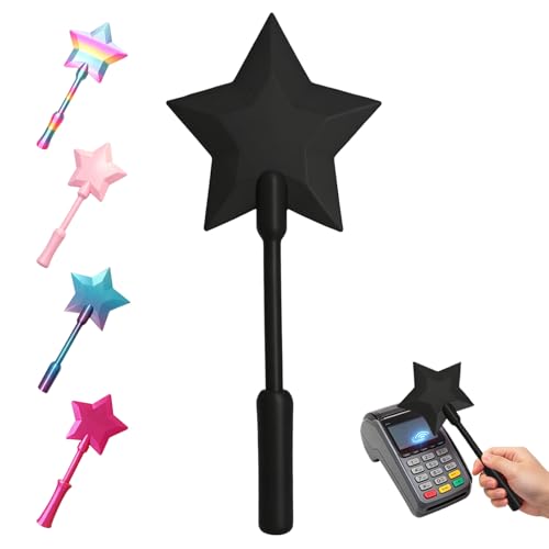 3D Printed Tap to Pay Credit Card Wand, Magic Wand with Telescoping Rod, Contactless Payment Tool for Credit Cards & Debit Card, Convenient Payment Accessory(black)