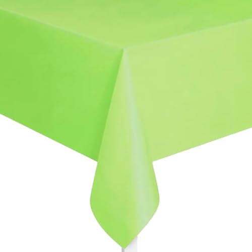 Nappe plastique vert lime, 108 x 54"