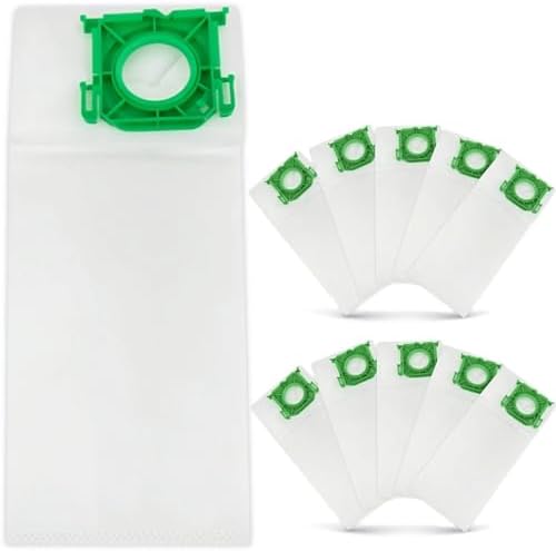 10-Pack 6629ER Vacuum Bags for SEBO Airbelt K Series Vacuums, 4-Layer Ultra Filterbox with Caps #6629ER Vacuum Cleaner Bags 10PCS - Thumbnail 2