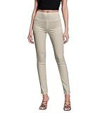 Hybrid & Company Super Comfy Stretch with Full Elastic Waist Pull On Millennium Twill Pant KP44972 Stone M