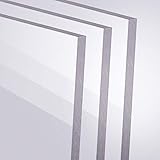Acrylglas 2-20mm GS PMMA Transparent Glasklar Zuschnitt Scheibe Materialstärke und Größe Wählbar (5 mm, 500 x 1000 mm)