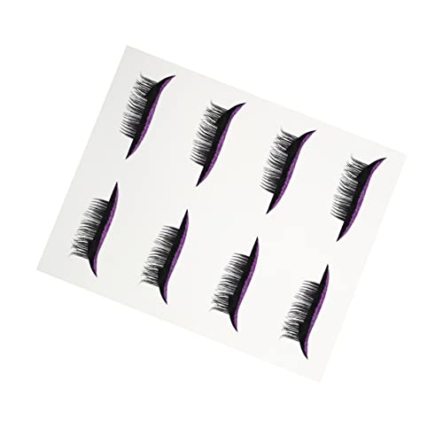 BELLIFFY 4 ペア つけまつげアイメイクシール false eyelashes eyeshadow 美容つけまつげ ハイボリュームつけまつげ 人工 アイラインストリップステッカー プラスチック