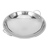 SHOWERORO Sartén Pequeña de Acero Inoxidable 265 CM Práctica Olla para Cocinar Fideos y Fondue Antiadherente Asas Dobles Adecuado para Uso Doméstico y Reuniones Familiares