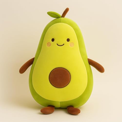 Image of Cute Plush Toy for Kids | | Soft Toys | Birthday Gift for Girls /Wife, Boyfriend /Husband, Soft Toys for Girls, Baby Toy (Random Color) Pack of 1 (Avocado Plush Soft Toy)