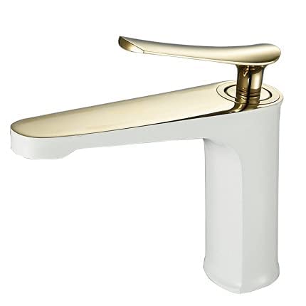 Robinet de lavabo en laiton noir mat pour une salle de bain moderne