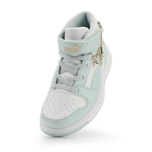 Image of PUMA Kids' Rebound Layup Mid Hook and Loop Sneakers