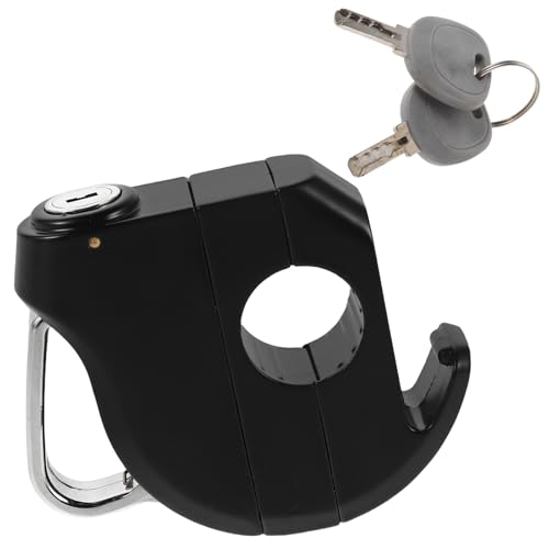Candado para cascos de moto scooter eléctrico y gancho antirrobo resistente para manillar