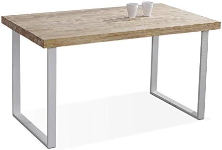 Adec Group duehome | Natural, Mesa Fija de Comedor, Mesa Salon o ...