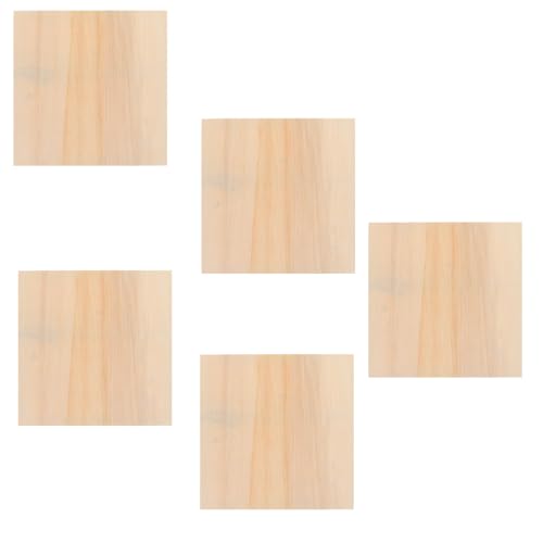 Mobestech 5個 木製未完成フォトフレーム点 軽量ポータブル絵画フレーム の創造力を育む粘土絵木枠 キッズ写真ホルダー用