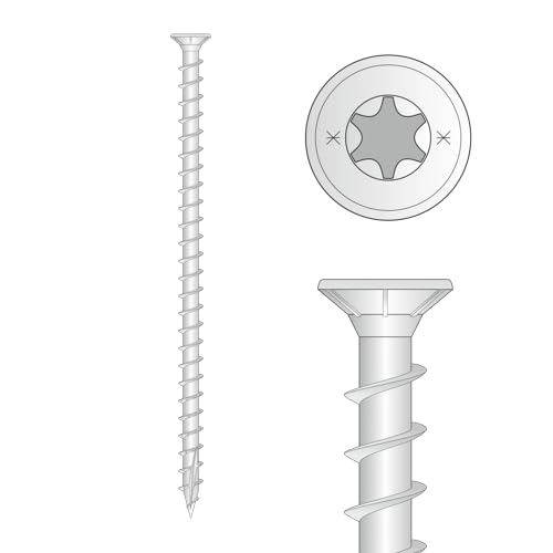 Tornillos de construcción CPS cabeza avellanada Torx madera tornillos para construcción de madera