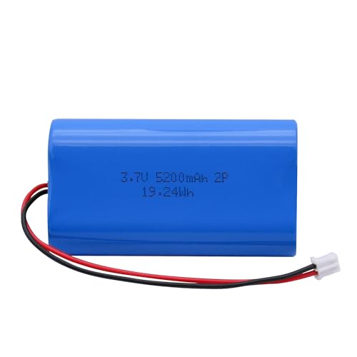 YTKavq 3.7V 5200mAh Rechargeable Batteries Lithium ion Battery with PH2.0/2P Connector Please Check Device and Connector Polarity Before Purchase