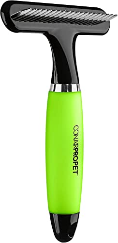 Conairpro Dog  Cat Dog Brush for Shedding Ideal for All Pets and Breeds 34 Rake to Help Reduce Heavy Undercoat Wetdry Brush Yellow  Cucciolini Doodles Conairpro dog  cat dog brush for shedding ideal for all pets and breeds 34 rake to help reduce heavy undercoat wetdry brush yellow   cucciolini doodles