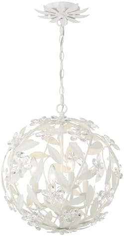 Crystorama Marselle 4 Light Matte White Mini Pendant