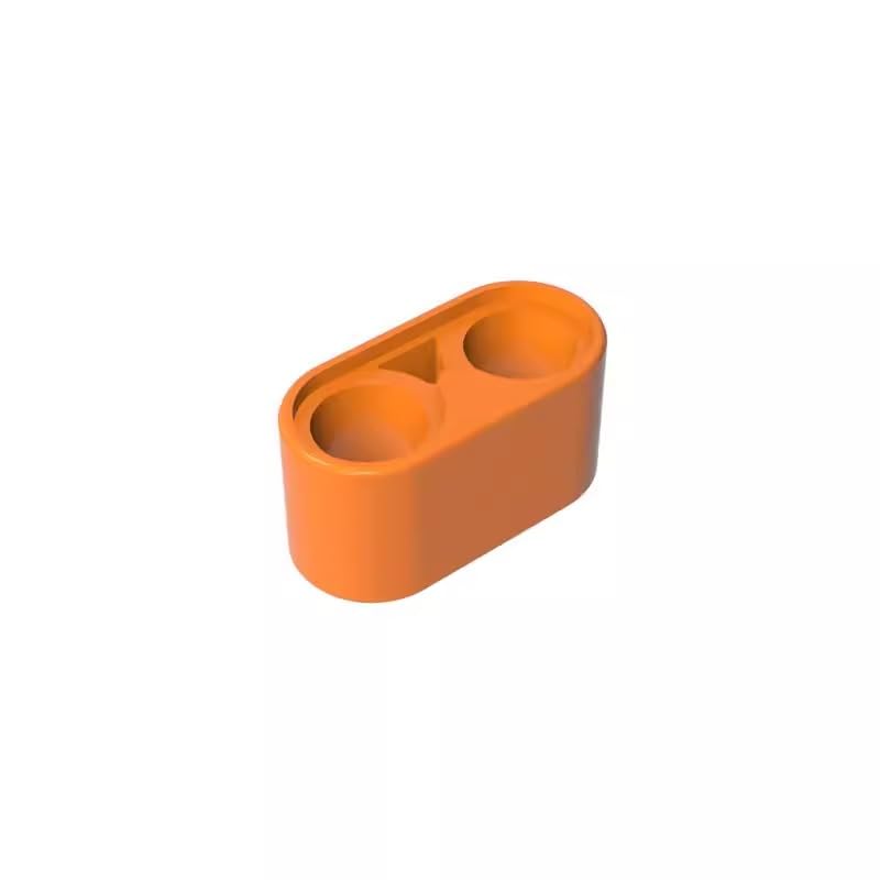 BrickBuddy Gobricks GDS-662 Technic Beam 1 x 2 Thick 50PCS Compatible with Lego Toy 43857 DIY Parts and MOC Components for Major Brick Brands Color:Orange 106