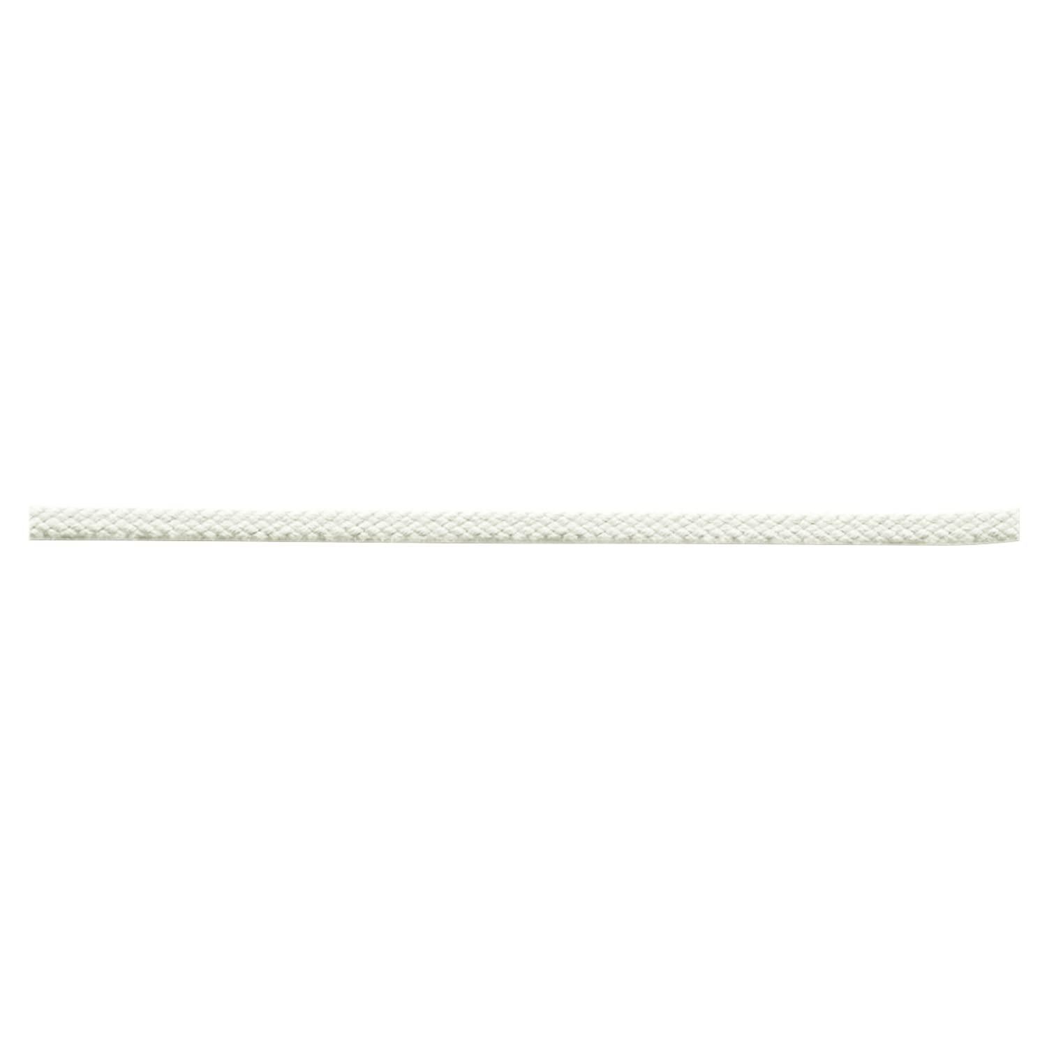 Cordon plat en acrylique souple anti-torsion code pierre couleur lait