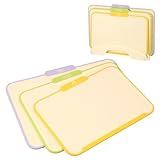 3 Stück Schneidebrett Set, Schneidebrett Rutschfest Spülmaschinenfest für Küche mit Aufbewahrungsständer Nicht Slip Frosted Textur Hacking Matte BPA Cutting Board Küchenbrett Frühstücksbrettchen