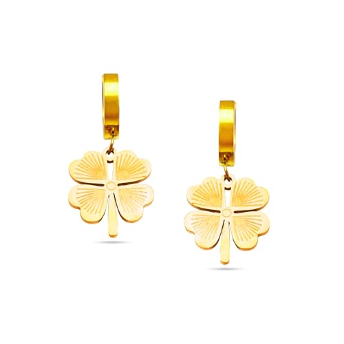Image of Rubans Demi Fine Stainless Steel Hoop Earrings Daily Gift for Women & Girls