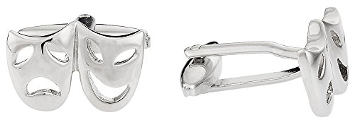 Gemelos Cuff-Daddy Drama Masks con caja miniatura 2