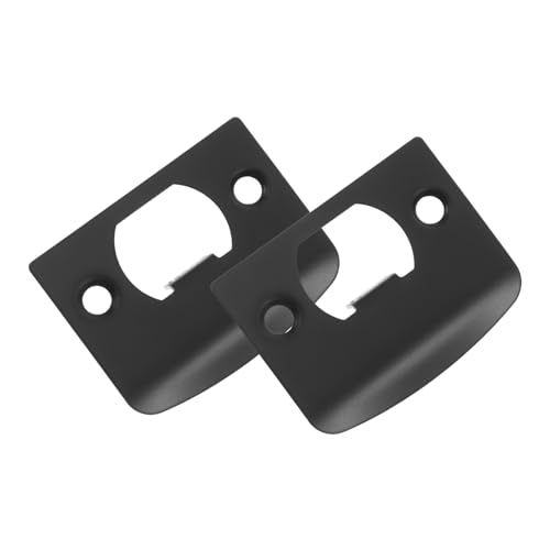 DIYEAH 2 Juegos Placas de Refuerzo de Cerradura Inoxidable para Puertas Kit de Unidades con Tiras de Madera y Tornillos Compatible con Puertas de Madera y Diseño Elegante y Robusto para