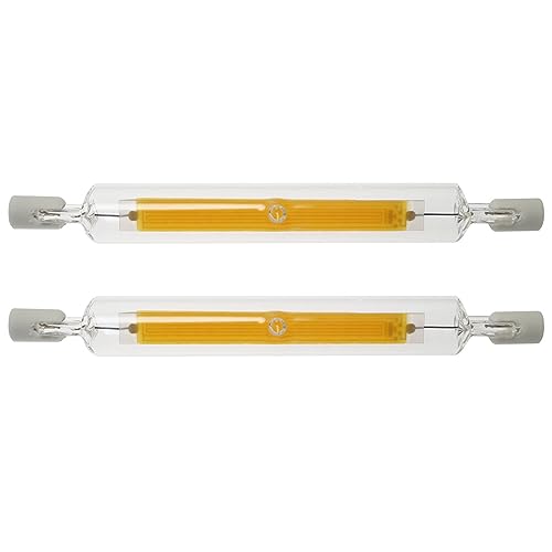 SQXBK 2PCS 118mm R7S LED Bulb Halogen Equivalent 118mm J-Type 10W120V R7S Base Double Ended Base J...